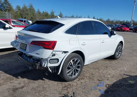 2021 Audi Q5 Sportback Premium 45 Tfsi Quattro S Tronic из США, поврежденный, VIN WA14AAFY2M2069228